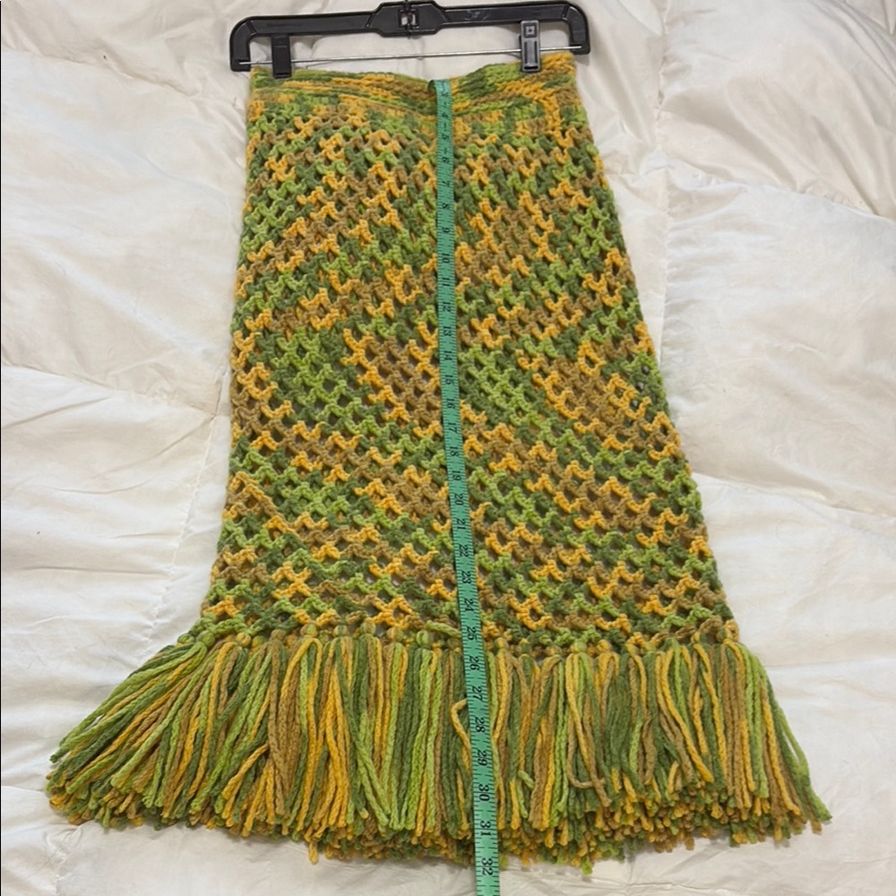Michael Kors Collection Yellow and Green Midi Pencil Skirt - Picture 2 of 7